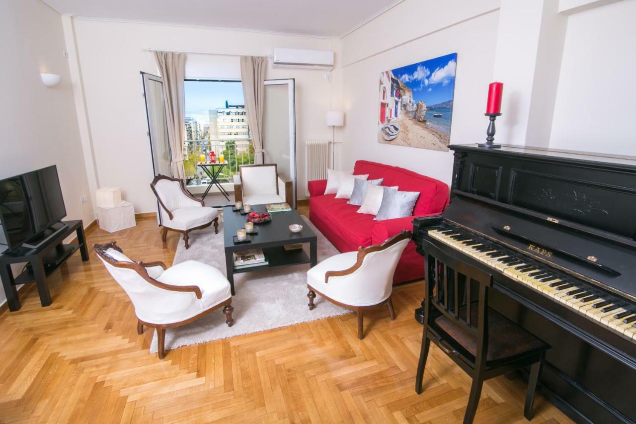 Magnificent luxury retrostyle flat Acropolis view Apartment Atena Exterior foto